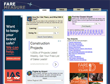 Tablet Screenshot of faremeasure.com